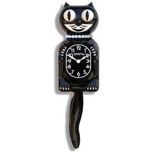 Urban Outfitters Classic black Miss kitty-cat Clock